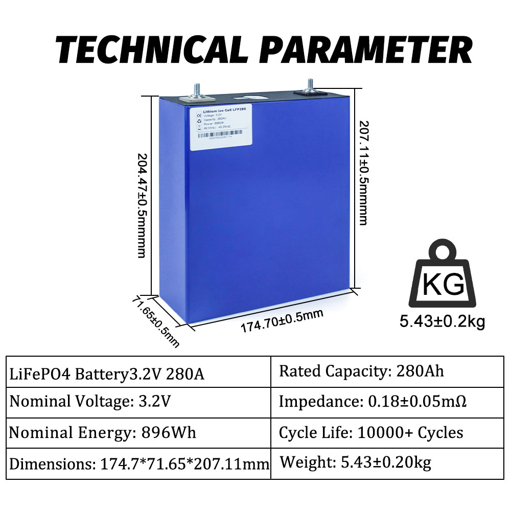 New energy HAICHEN 280AH 3.2v battery for car and home battery with Low Temperature High Discharge for Power System