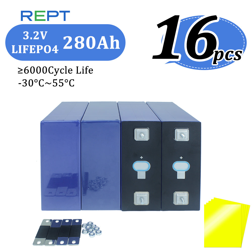 REPT 280AH 3.2V 2024 Grade A REPT  Lifepo4 Prismatic 3.2V 280h battery Cell Power Solar Energy Storage System Battery Pack