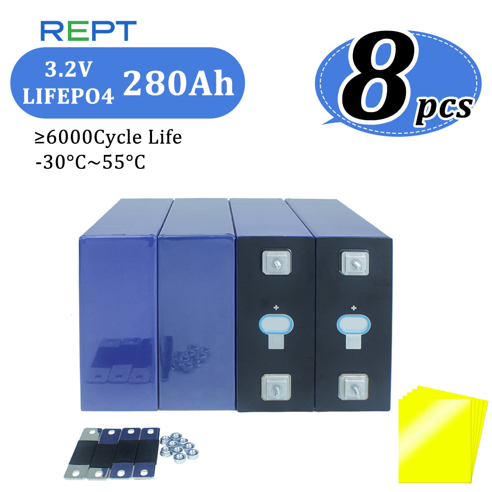 REPT 280AH 3.2V 2024 Grade A REPT  Lifepo4 Prismatic 3.2V 280h battery Cell Power Solar Energy Storage System Battery Pack