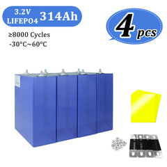 EVE eve battery 314Ah lifepo4 Battery Cells 3.2V 8000 Cycles Rechargeable cell lifepo4 battery for car and family battery