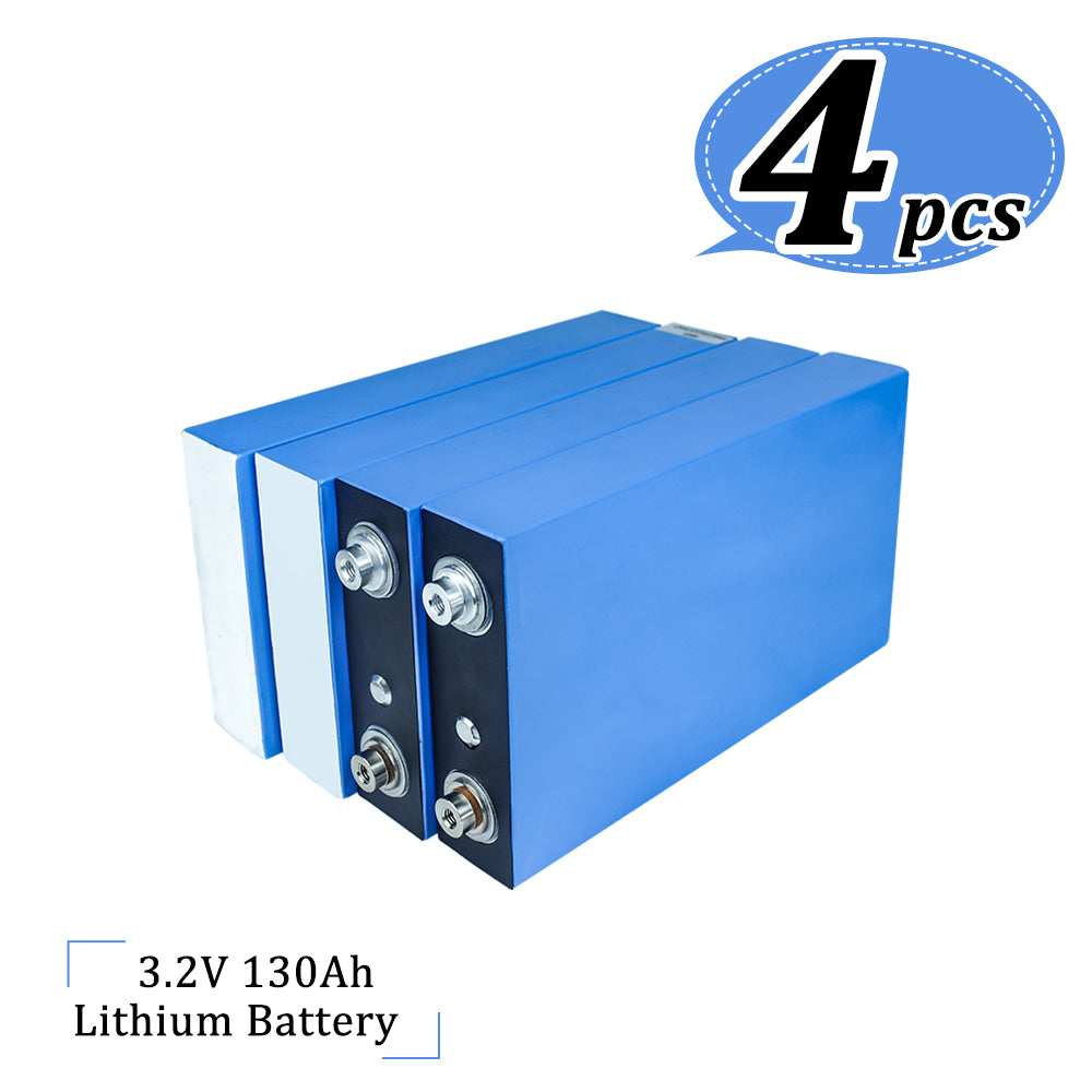 LISHEN 3.2V 130A Lifepo4 Battery Cell 130ah Rechargeable Prismatic Battery with Low Temperature High Discharge for Power System