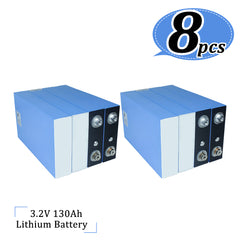 LISHEN 3.2V 130A Lifepo4 Battery Cell 130ah Rechargeable Prismatic Battery with Low Temperature High Discharge for Power System