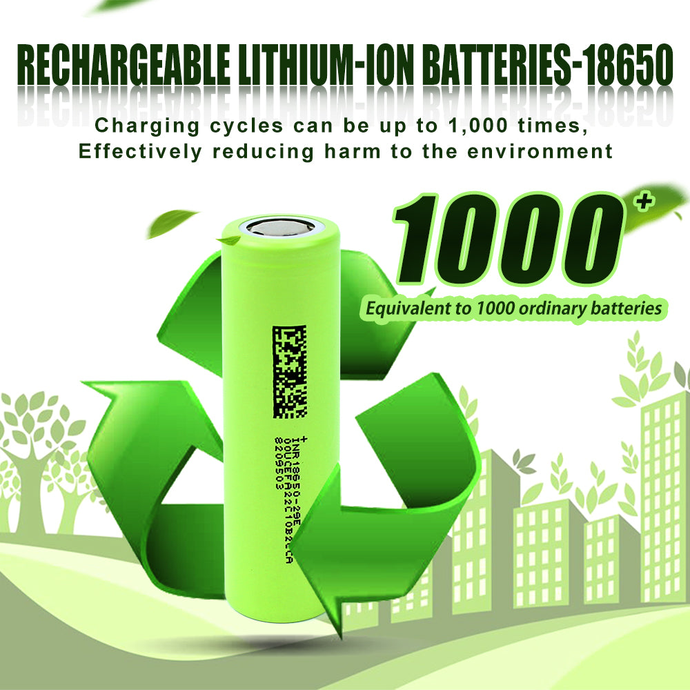 18650 3.7V 2900mAh Rechargeable Lithium-Ion Battery Cells