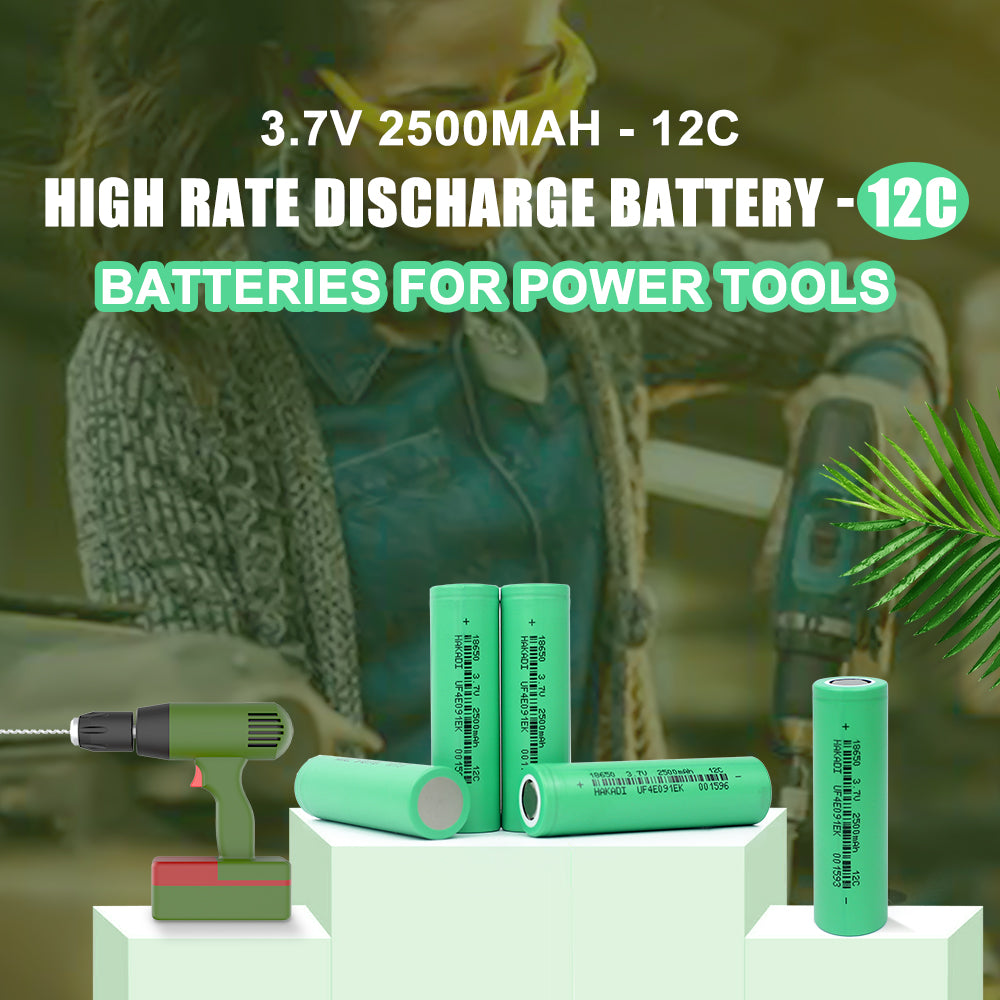 18650 3.7V 2500mAh 12C high Rate Discharge Rechargeable battery Cells