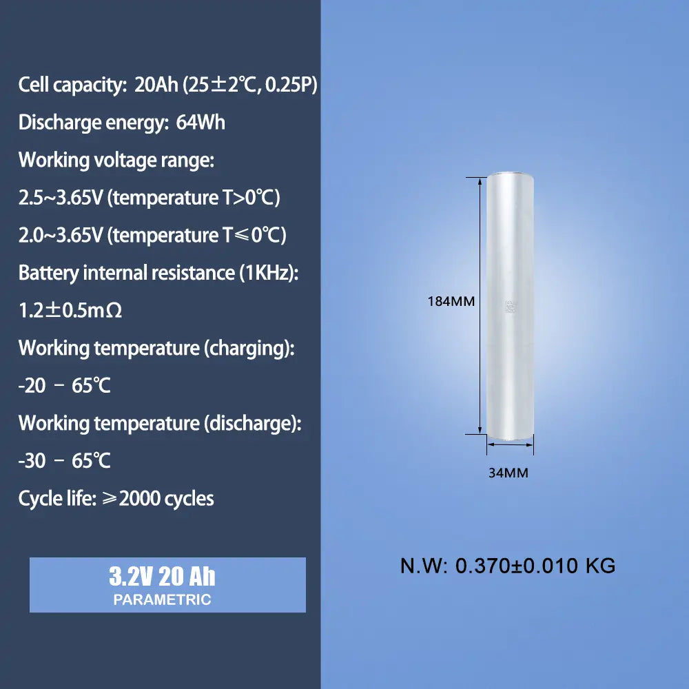 CATL 34184 3.2V 20Ah Lifepo4 Rechargeable battery