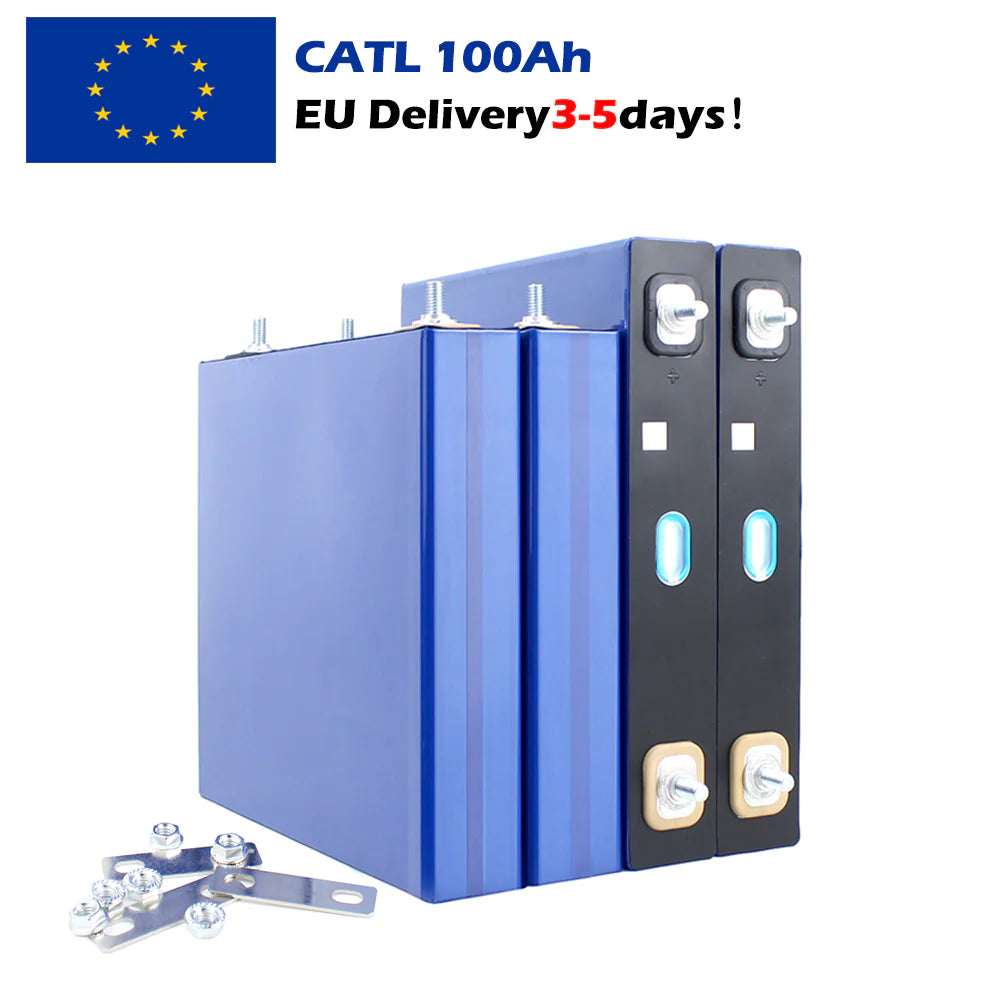 EU STOCK Lifepo4 CATL 3.2.V 100Ah Grade A Batteries 6000 Deep Cycle LFP Solar System Battery Cell