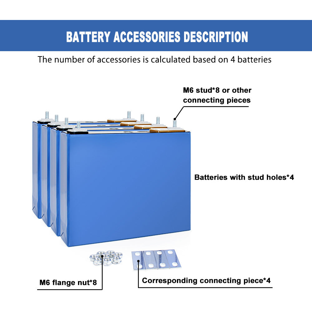 GOTION 3.2V 52Ah Lifepo4 CELL Brand New For DIY 12V 24V 48V Solar Energy Storage RV Boat