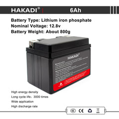 Selian 12V 6Ah LiFePO4 Lithium Rechargeable Battery Pack Built in BMS for Power Electrical Solar System Home Energy Storage