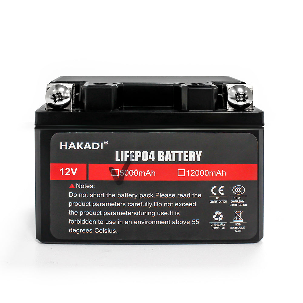 Selian 12V 6Ah LiFePO4 Lithium Rechargeable Battery Pack Built in BMS for Power Electrical Solar System Home Energy Storage