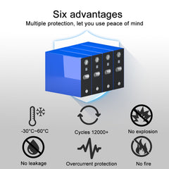 Solid State Lithium 3.2V 280Ah Battery 12000 cycle For DIY Solar System EV RV Boat