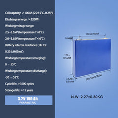 EU STOCK Lifepo4 CATL 3.2.V 100Ah Grade A Batteries 6000 Deep Cycle LFP Solar System Battery Cell