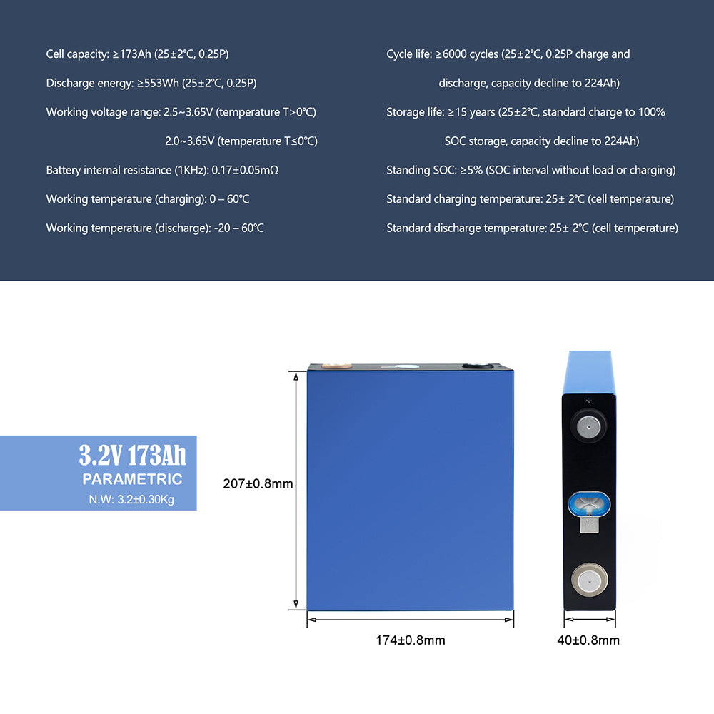 CATL 3.2V 173Ah Lifepo4 battery