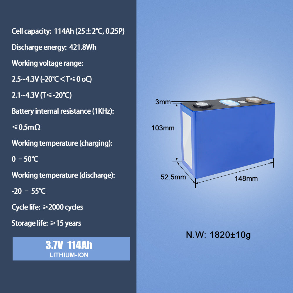 CATL NMC 3.7V Electric Vehicle Lithium Batteries 3.7v 114ah Rechargeable Power Battery