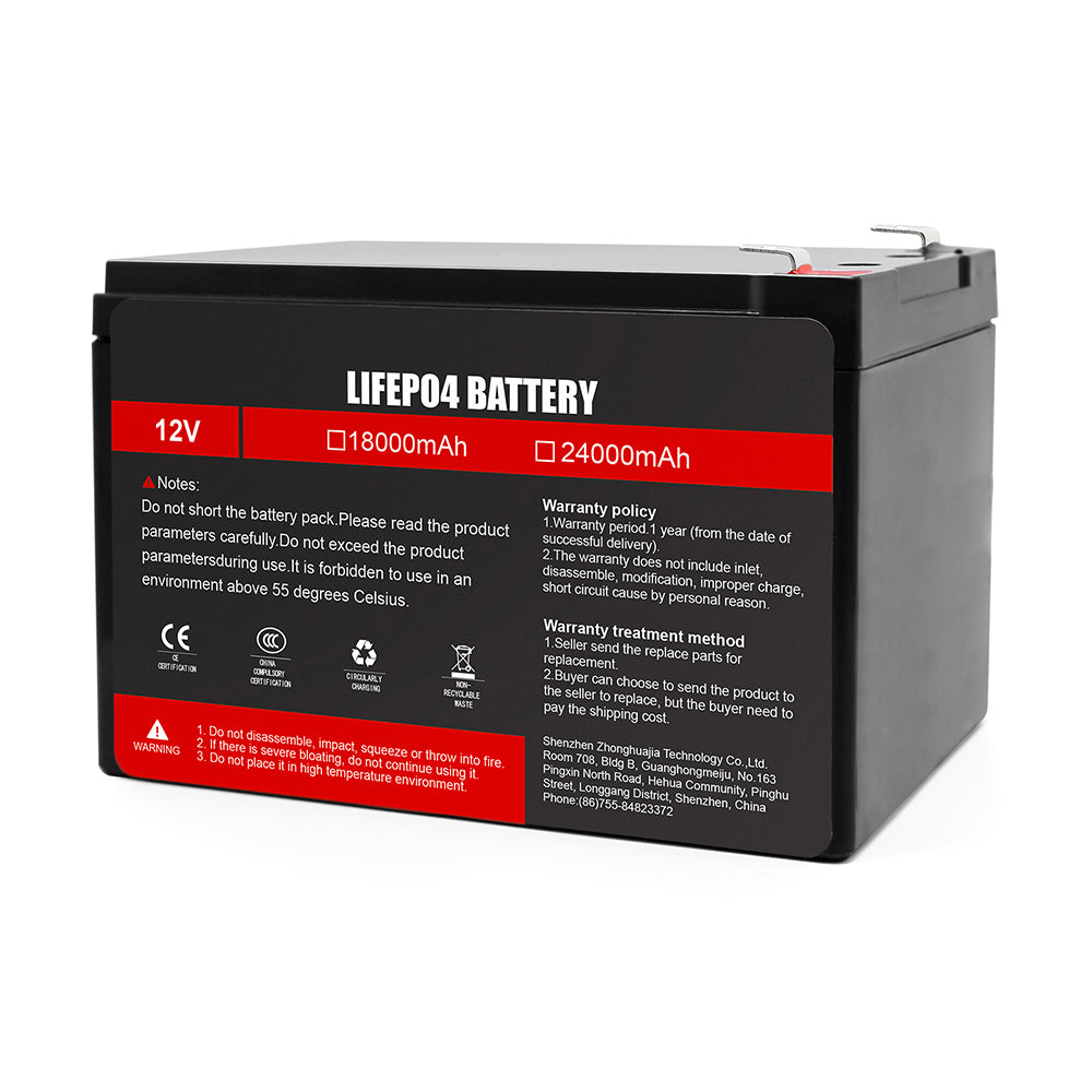 Selianlifepo4 12V 18Ah Rechargeable Lifepo4 Battery Pack With Build-in BMS For Energy Storage Solar System