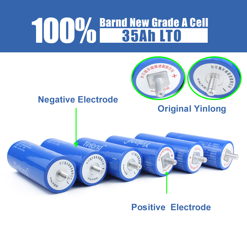 New Yinlong LTO Battery 2.3V 35Ah yinglong 25000 times Cycle life Discharge Lithium Titanate Battery