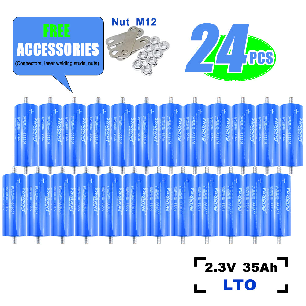 New Yinlong LTO Battery 2.3V 35Ah yinglong 25000 times Cycle life Discharge Lithium Titanate Battery