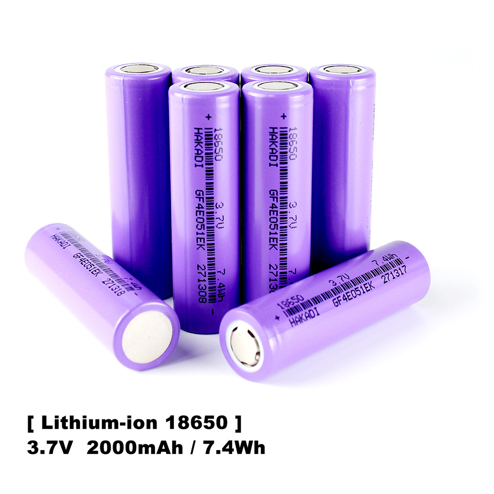 Grade A Long Cycle Rechargeable 3.7v Lithium-ion Batteries 18650 2000 mAh Battery