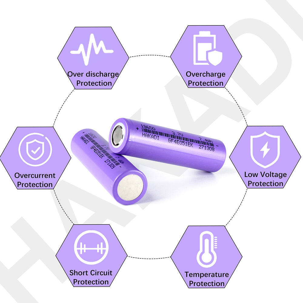 Grade A Long Cycle Rechargeable 3.7v Lithium-ion Batteries 18650 2000 mAh Battery